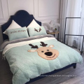 Christmas Deer 2-in-1 Dual-Purpose Fleece Blanket Kids Duvet Cover Bedding Sets